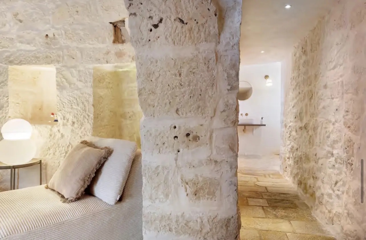 Stone Passage to Bathroom